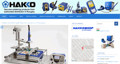 Desktop Screenshot of hakko-hungary.com