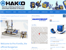 Tablet Screenshot of hakko-hungary.com